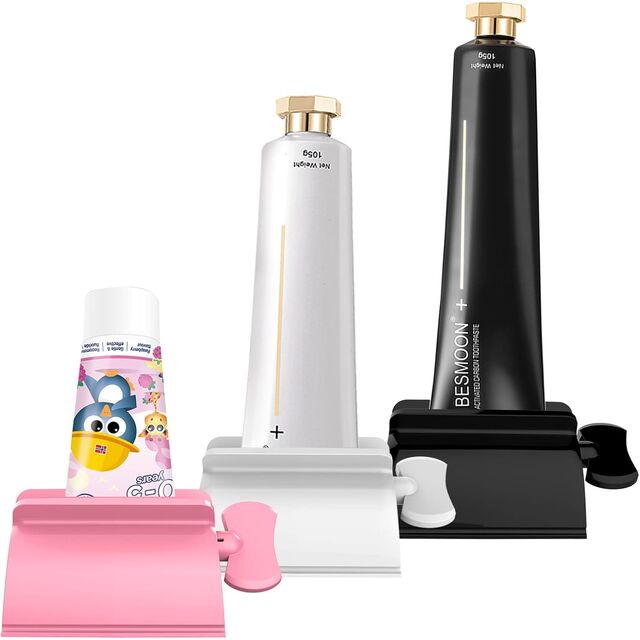 Presse-Tube de Dentifrice en Gros, Lot de 3, Couleur Personnalisée, Gadget de Cuisine et Salle de Bain pour Sauces et Cosmétiques