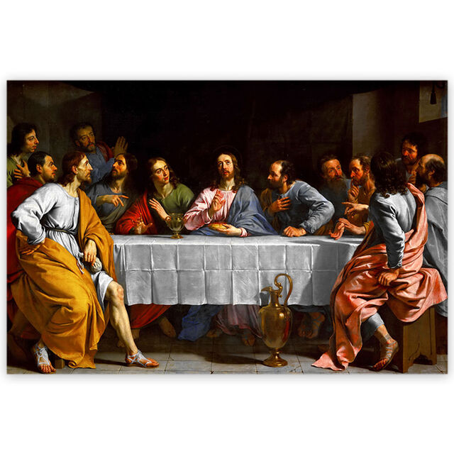 Pintura de Arte Mural Impresa con Temática Religiosa