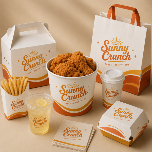 Boîte à Burger Personnalisée en Papier Jetable de Qualité Alimentaire pour Vente à Emporter et Livraison