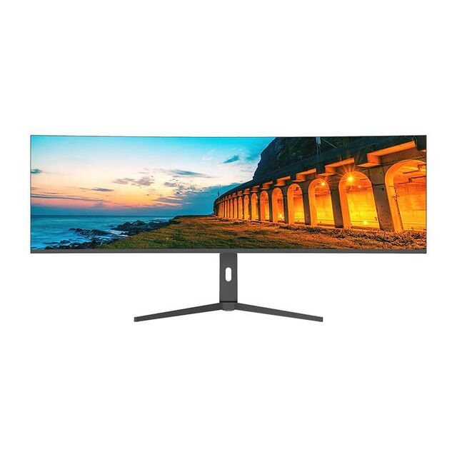 Ultra-breiter gebogener Desktop-Computermonitor