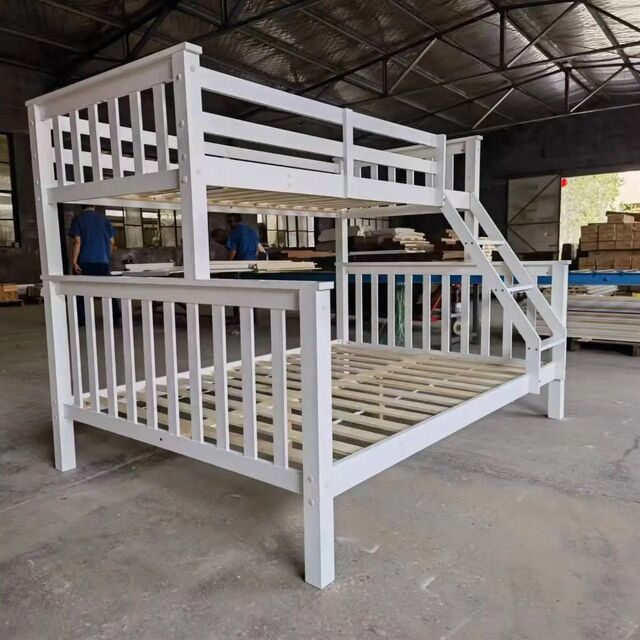Naturholz Kiefer Zweifarbiges Etagenbett für Zuhause und Kinder for sale at factory direct price