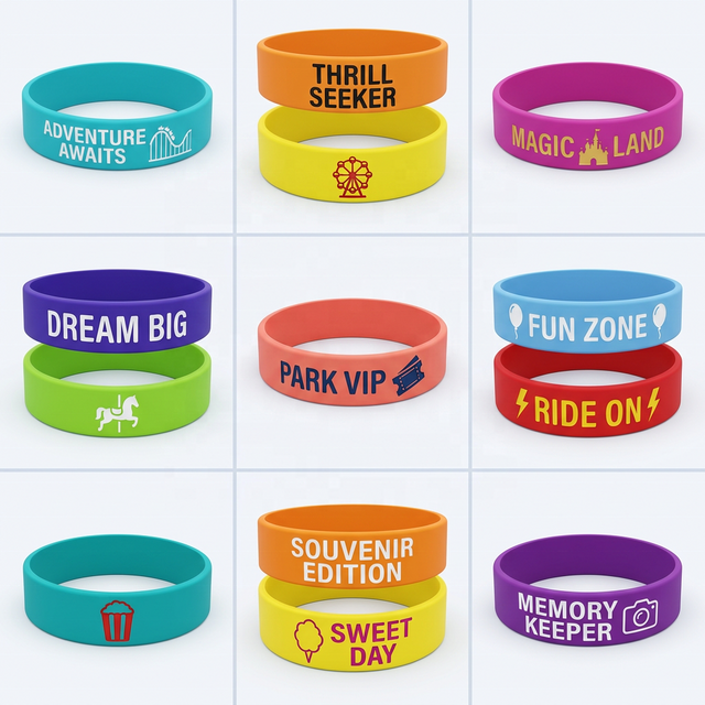 Bracelets Souvenir en Silicone Personnalisés avec Gaufrage et Remplissage de Couleur for sale at factory direct price