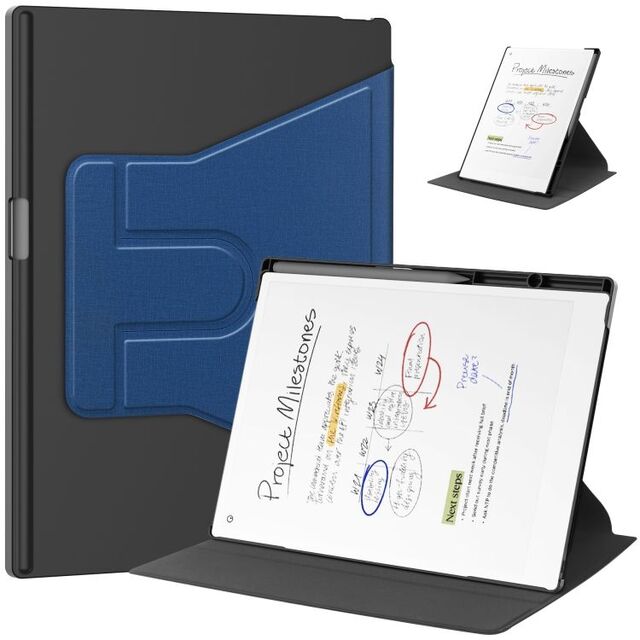 Suporte de Tensão Rotativo, Capas Inteligentes de Couro para Tablet ReMarkable