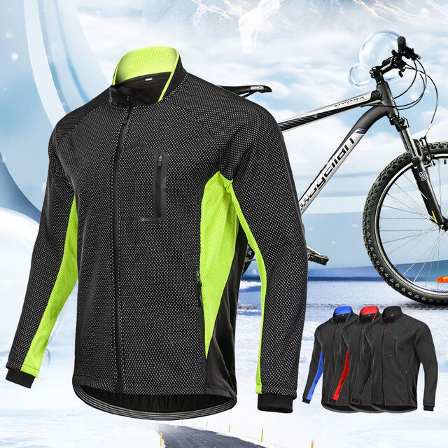 Chaquetas de Ciclismo Térmicas de Manga Larga a Prueba de Viento e Impermeables con Forro Polar for sale at factory direct price