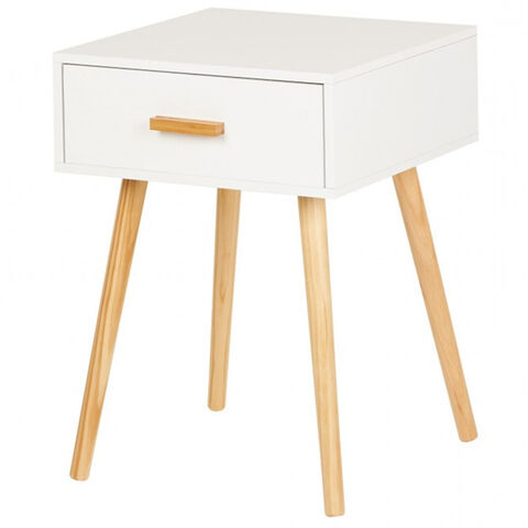 Mesita de Noche Estilo Shabby Chic con Diseño de Alto Estándar