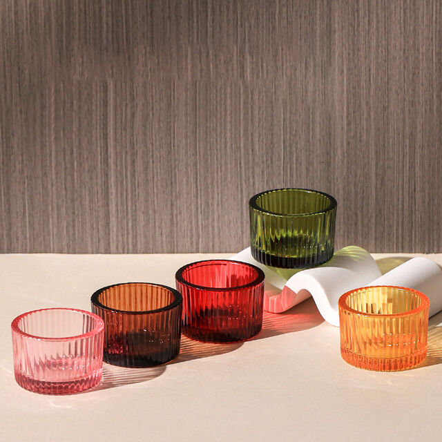Bocaux à Bougies de Luxe Vides Colorés de Noël pour la Fabrication de Bougies