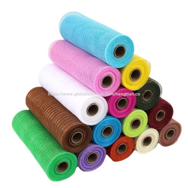 Tulle pour Sapin de Noël, Papier d'Emballage de Noël, Couronnes de Noël Dorées et Argentées, Matériaux DIY, Décorations Festives for sale at factory direct price