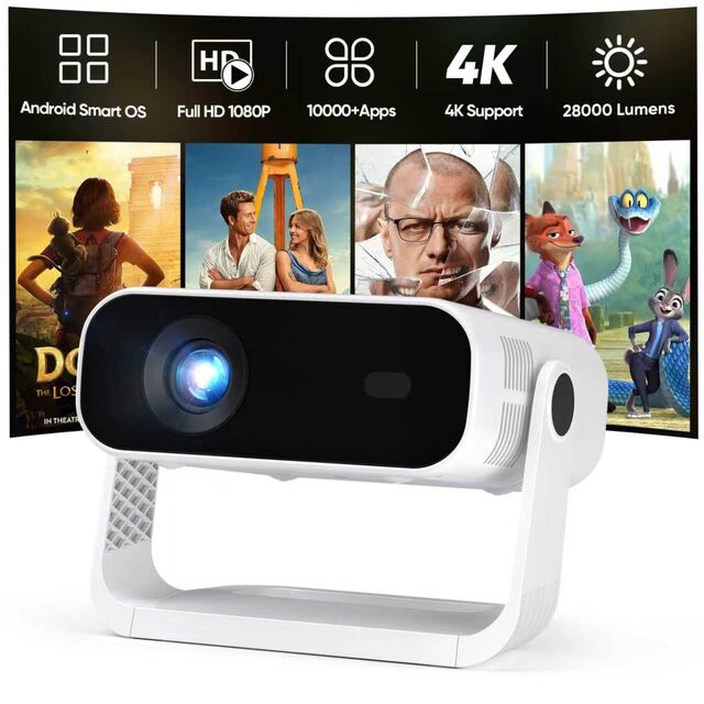 Proyektor 4K Home Theater, Mini Proyektor Laser Android Galaxyer dengan Layar Hologram, Proyektor Video Portabel 4K for sale at factory direct price