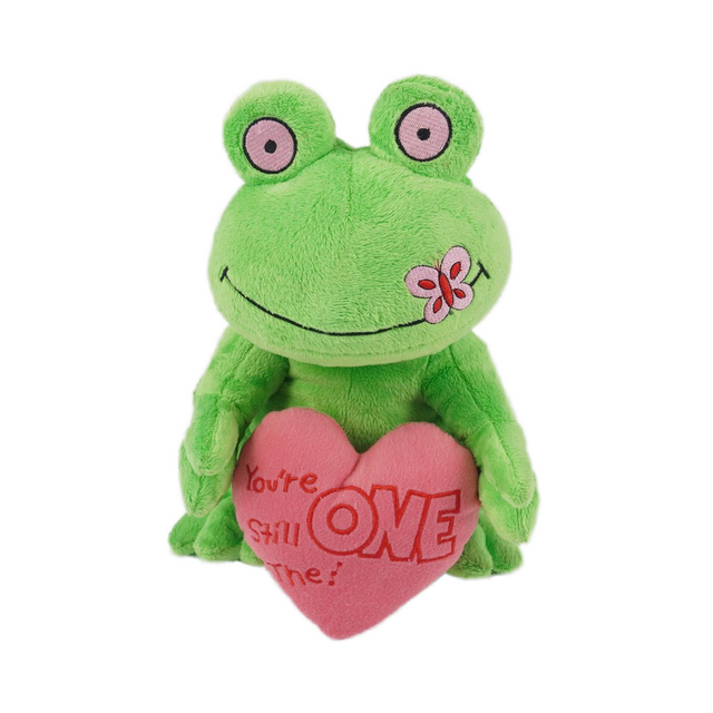 Jouets en Peluche Grenouille Mignonne avec Doublure en Maille de Coton PP pour Cadeau de Saint-Valentin