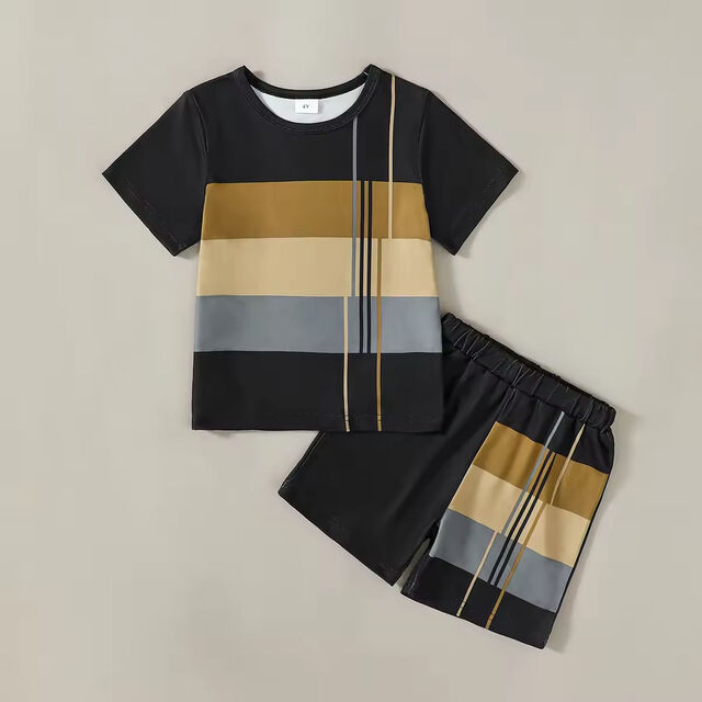 Ensembles Décontractés Deux Pièces avec T-shirts et Shorts pour Garçons