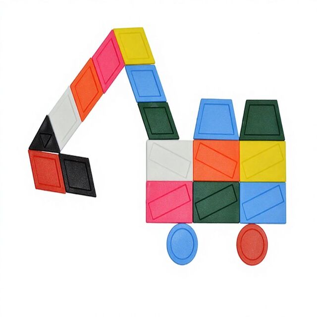 Juguetes Educativos de Matemáticas para Niños con Bloques de Plástico PP de Formas Geométricas