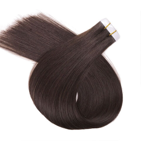 Extensões de cabelo humano russo Double Drawn de qualidade superior, fita adesiva, OEM bem-vindo for sale at factory direct price