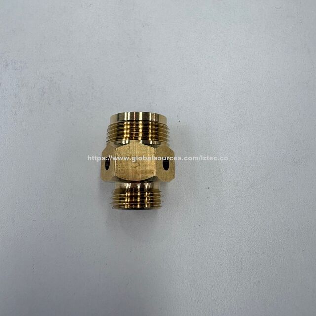 Messing-Doppelnippel mit Außengewinde, Sechskantkörper und seitlichem Loch für pneumatische und Fluid-Systeme for sale at factory direct price