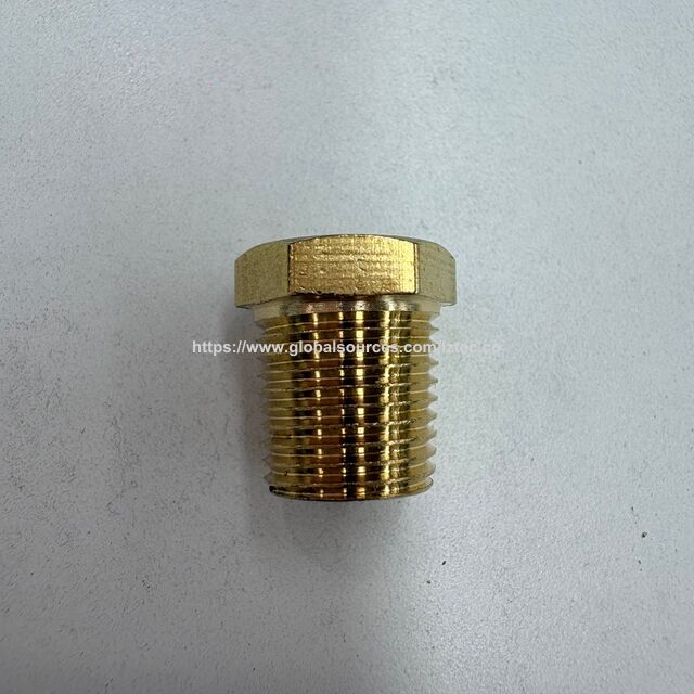 Adaptateur de Mamelon Hexagonal en Laiton de Haute Qualité avec Filetage Mâle et Femelle pour Systèmes de Plomberie et Pneumatiques for sale at factory direct price