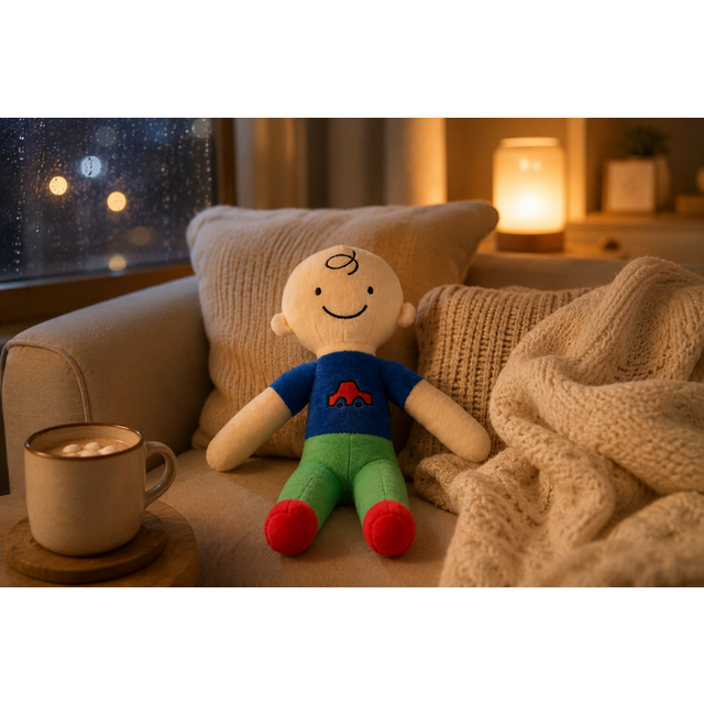 Poupée Peluche Cartoon Garçon et Fille Chauve, Jouet Doux en Peluche Figure Humaine avec Broderie de Voiture, Cadeau pour Enfants, Compagnon de Sommeil for sale at factory direct price