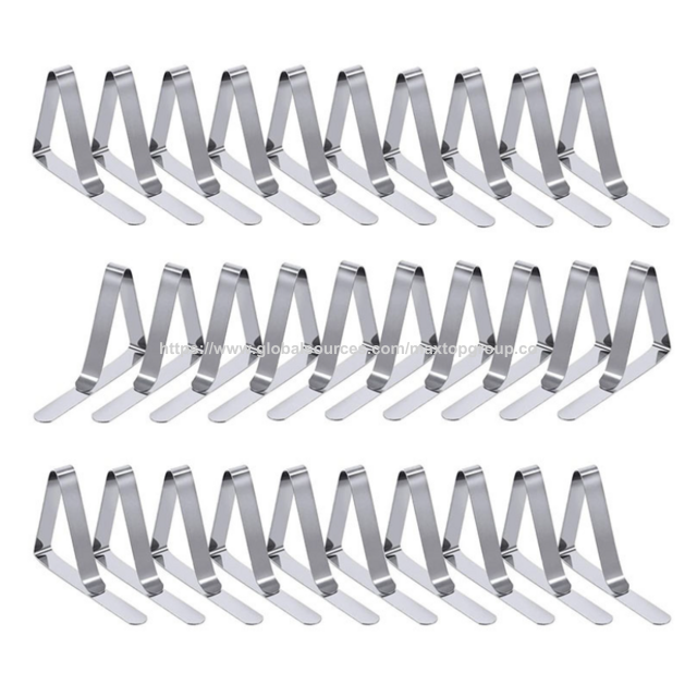 Clips para Mantel de Acero Inoxidable de Alta Resistencia para Picnic, Pinzas para Cubre Mantel