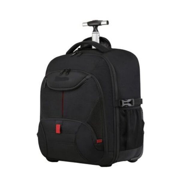 best rolling backpack for business travel Adults, 17inch Laptop Backpack with Wheels Waterproof Roller Backpacks for Women Men Student Large College Suitcase Carry on Luggage Bag Wheeled Bookbag, Blue : Electronics Our rolling backpacks are well made of waterproof material with laptop compartment and large capacity Rolling Backpack with 4 Extra