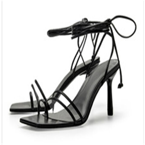 Sandales à talons hauts tendance pour l'été, chaussures habillées à lacets for sale at factory direct price