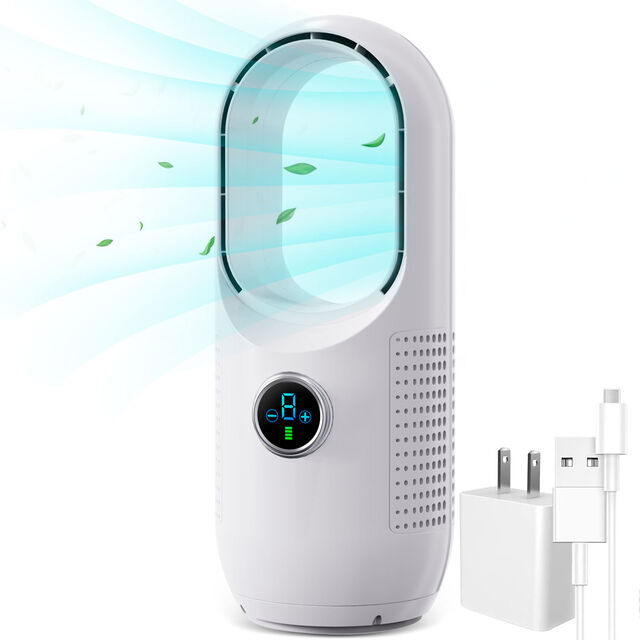 Ventilateur de Bureau Intelligent sans Lames, Portable, USB, Ventilateur Électrique pour la Maison et le Dortoir