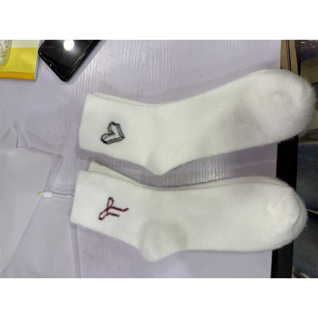 Chaussettes chaudes d'hiver mi-mollet en polaire corail pour la maison