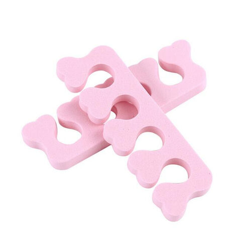 Separador de Dedos de Silicona para Uñas, Herramienta de Belleza DIY Manual, Separador de Dedos de Algodón