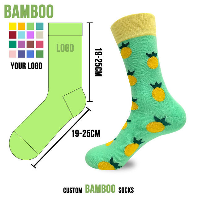 Personalisierte Jacquard-Socken aus Bambusfaser und Baumwolle mit Tiermotiv für Unisex