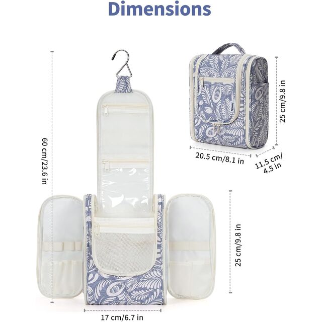 china travel toiletry bags Carrywell (Not Made In China) Bag Bag with Hanging Hook, Makeup Organizer Case, Water-Resistant Cosmetic Bag For Full-size Containers, Toiletries, Black Large : Beauty & Personal Care Herdesigns Dragon Chinese Asian Toiletry