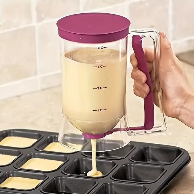 Teigspender mit klarer Messmarkierung, handbetätigtes Ausgießwerkzeug für hausgemachte Backwaren for sale at factory direct price