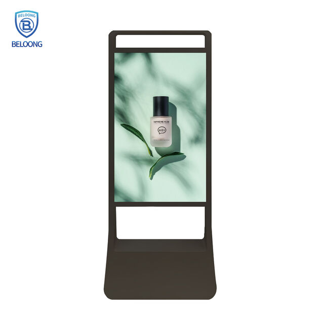 White Commercial LCD Advertising Screen with CMS Software for Retail Store Marketing Solutions for sale at factory direct price
