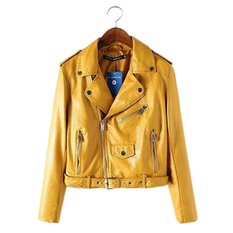 Jaket Kulit Wanita OEM Berwarna Kustom untuk Gaya Unik for sale at factory direct price