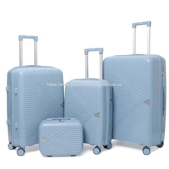 Set Koper Kabin Aluminium Super Ringan - Set Koper Hard Side 4 Buah dengan Roda Spinner & Kunci Kombinasi untuk Perjalanan for sale at factory direct price