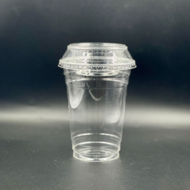 Biodegradable Disposable Party Cups Clear Plastic Fruit Yogurt Smoothie Container for sale at factory direct price