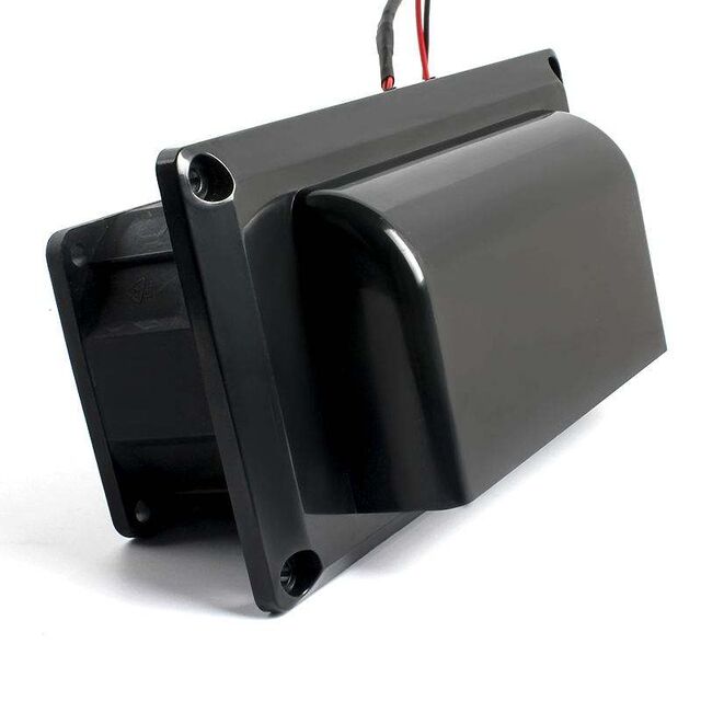 RV Black Kitchen Range Hood Exhaust Fan