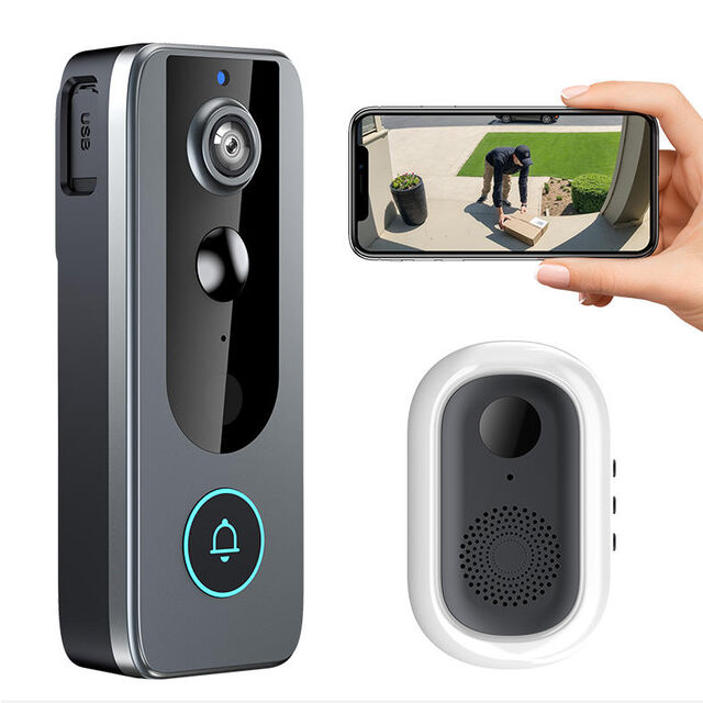 Campainha de Vídeo Inteligente 720P com Chime, Armazenamento em Nuvem e Detecção Humana Inteligente Wi-Fi 2.4GHz for sale at factory direct price
