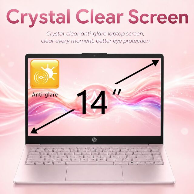 14" Laptop in Tranquil Pink combines reliable performance, AI-enhanced productivity, and practical features for students, home use for sale at factory direct price