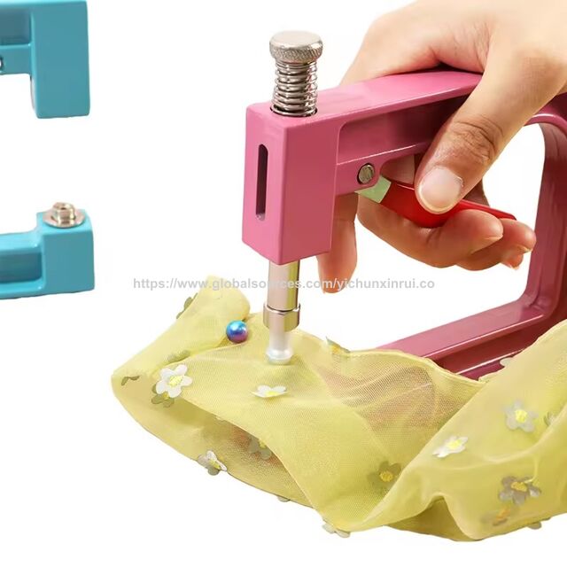 Mesin Manik-Manik Portabel Tekan Tangan | Pengaturan Mutiara Empat Cakar untuk Aksesori Mesin Jahit Kerajinan Perhiasan DIY for sale at factory direct price