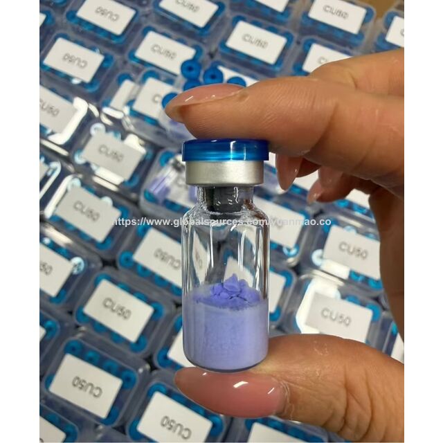 ghk-cu peptide source High Purity Copper (GHK-Cu) Powder + 99% Pure Peptides + Vials For Skin Repair Cosmetics Curious about BPC-157 & spalacz Size:Small