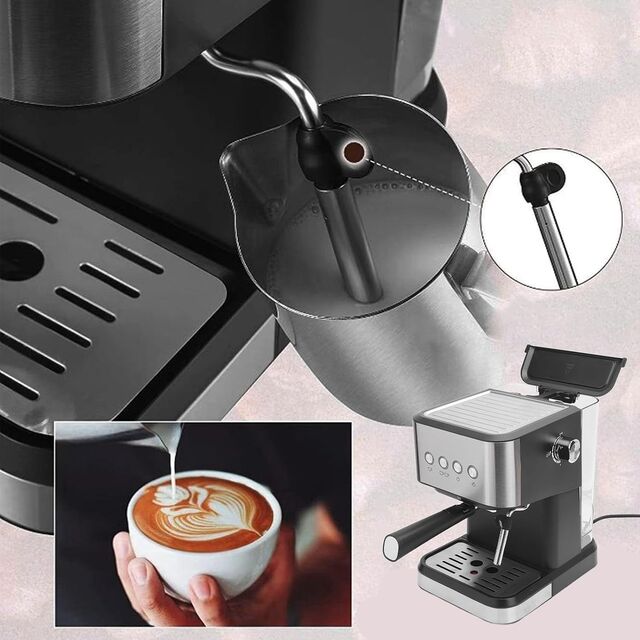 Wholesale Professional Espresso Coffee And Cappuccino Machine with Milk Frother Steam Wand.