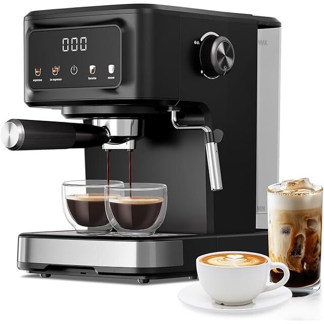 Buy Espresso Coffee And Cappuccino Machine with Big Water Tank.