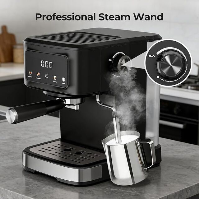 Buy Easy Clean Espresso Coffee And Cappuccino Machine with Big Water Tank.