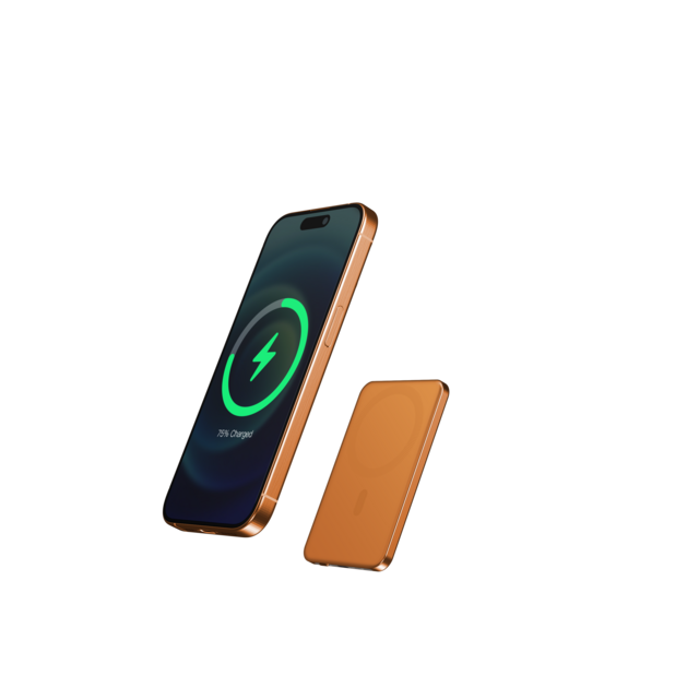 Power Bank Nirkabel Magnetik Ramping 5000mAh Pengisian Cepat 15W PC Aluminium Saku Baterai Portabel for sale at factory direct price
