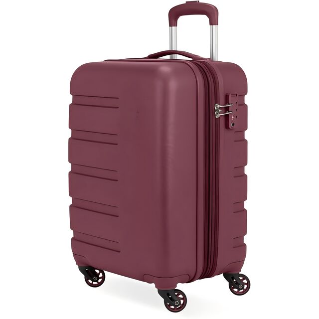 Bagage Cabine Rigide ABS à Roulettes Pivotantes, Porte-gobelet Pliable Breveté, Extensible pour Compartiment Supérieur d'Avion for sale at factory direct price