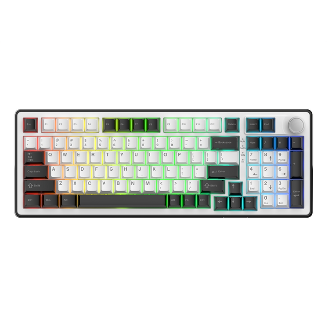Factory 95% Gasket mounted Mechanical Keyboard | Triple-Mode 2.4G/BT/Wired | Hot-Swap | PBT Keycaps | Metal Knob|,rgb for gaming for sale at factory direct price