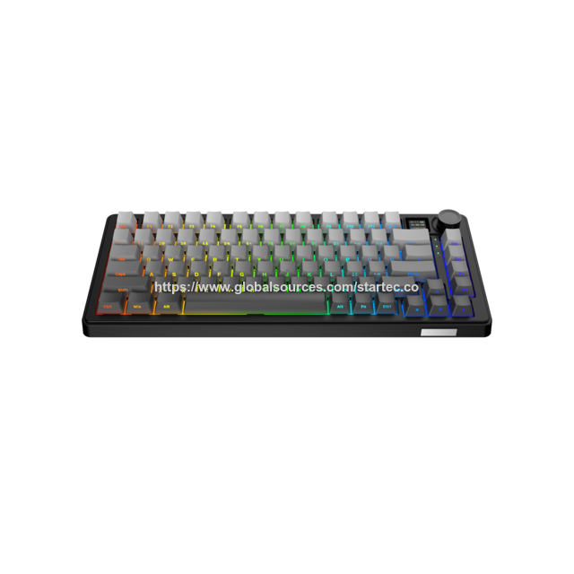 Factory 75% Gasket mounted Mechanical Keyboard , Triple-Mode 2.4G/BT/Wired , Hot-Swap , PBT Keycaps , Metal Knob|,rgb for gaming for sale at factory direct price