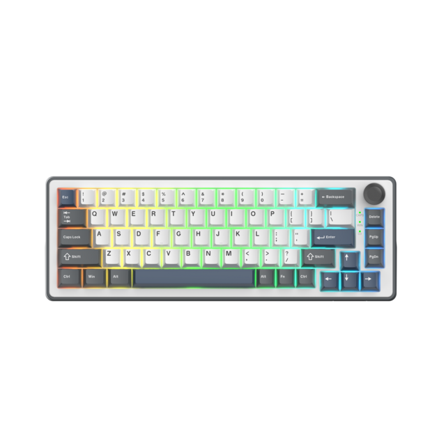 Factory 65% Gasket mounted Mechanical Keyboard | Triple-Mode 2.4G/BT/Wired | Hot-Swap | PBT Keycaps | Metal Knob|,rgb for gaming for sale at factory direct price