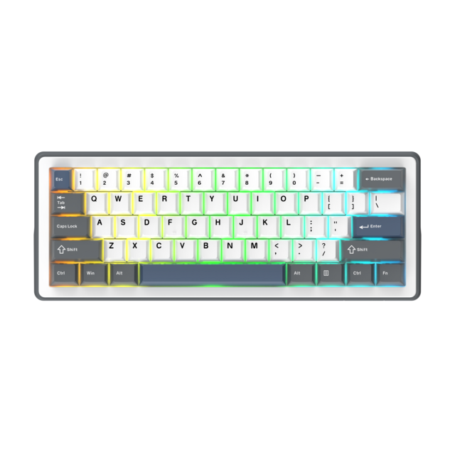 Mini size Gasket mounted Mechanical Keyboard | Triple-Mode 2.4G/BT/Wired | Hot-Swap | PBT Keycaps | Metal Knob|,rgb for gaming for sale at factory direct price