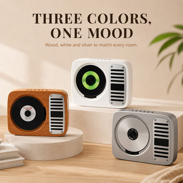 Factory OEM Rechargeable Retro CD Player for Gift Shops Home Audio and Retail Buyers for sale at factory direct price