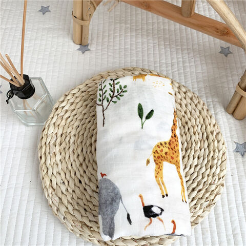 2025 Baby blanket custom Baby milestone blanket receiving blanket baby muslin blankets Knit baby blanket receiving blanket