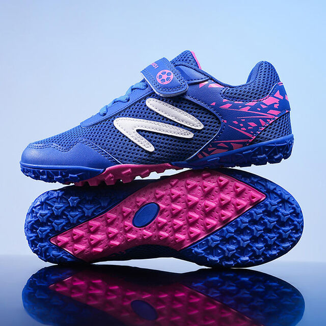 Lace Up Free Kids Outdoor Turf Football Shoes