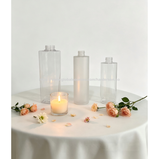 Wholesales Harderson 500ML Empty Transparent Plastic Bottle for personal care products